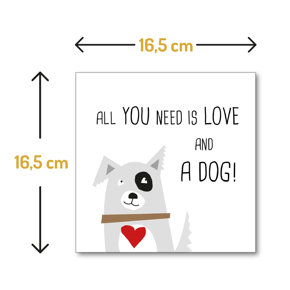 Love and Dog Papierservietten