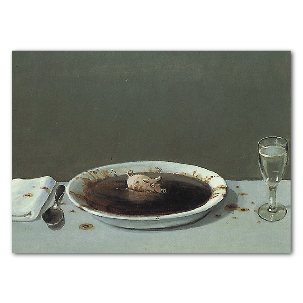 Schweinesuppe Postkarte