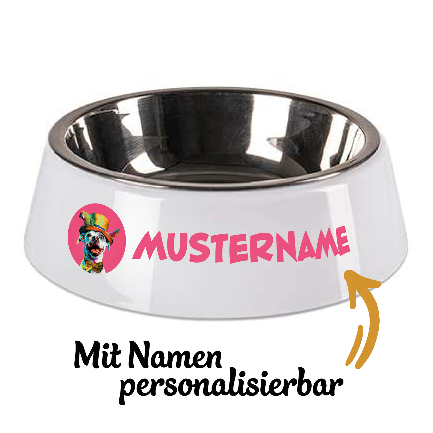 Personalisierbarer "Coco" Hundenapf mit Einsatz