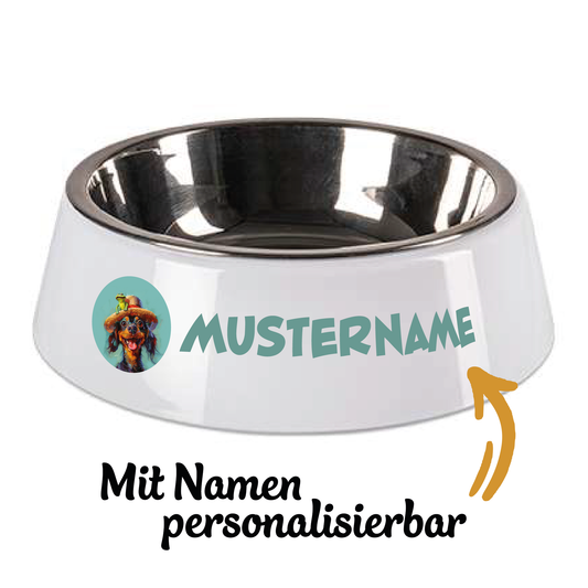 Personalisierbarer "Fritz" Hundenapf mit Einsatz