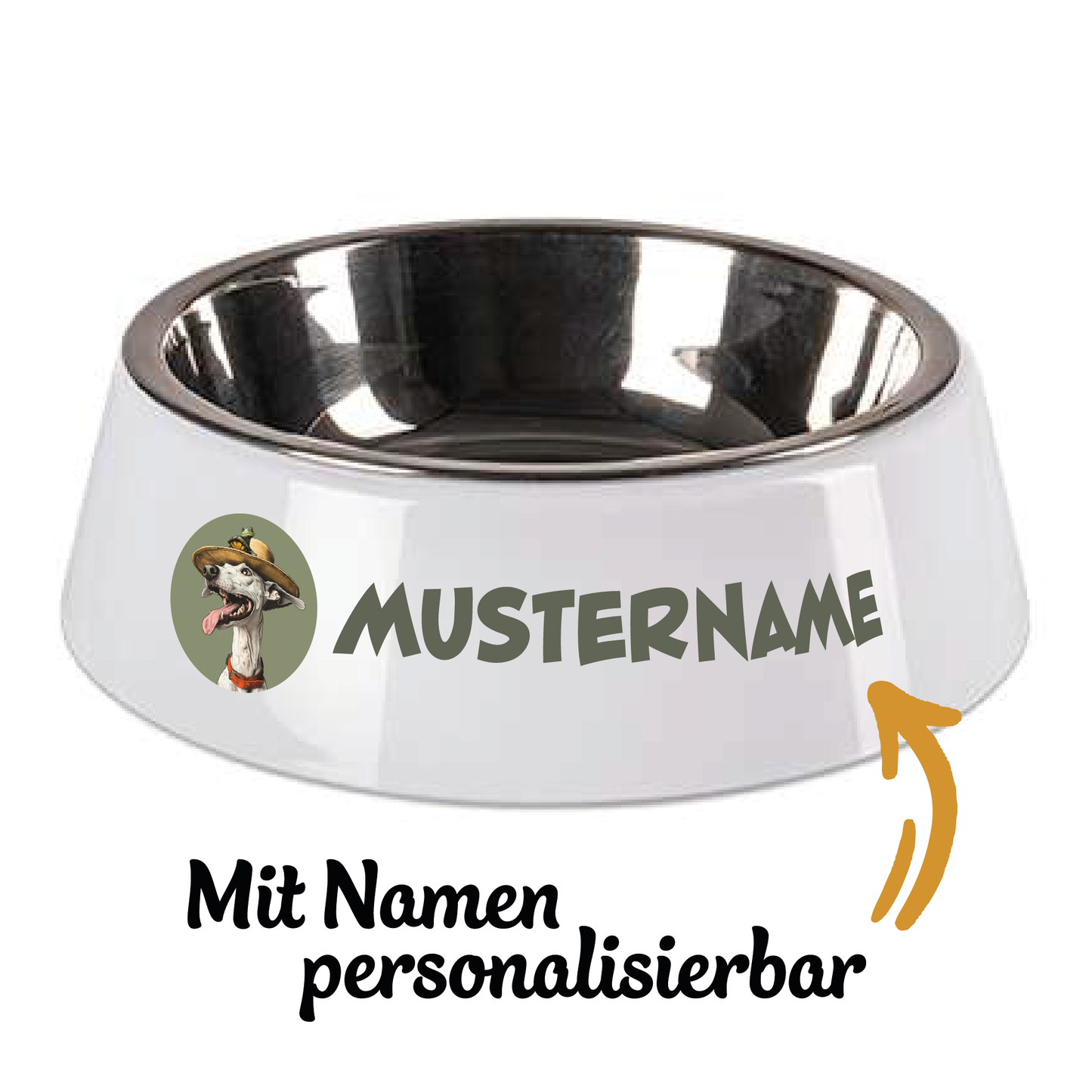 Personalisierbarer "Jerry" Hundenapf mit Einsatz