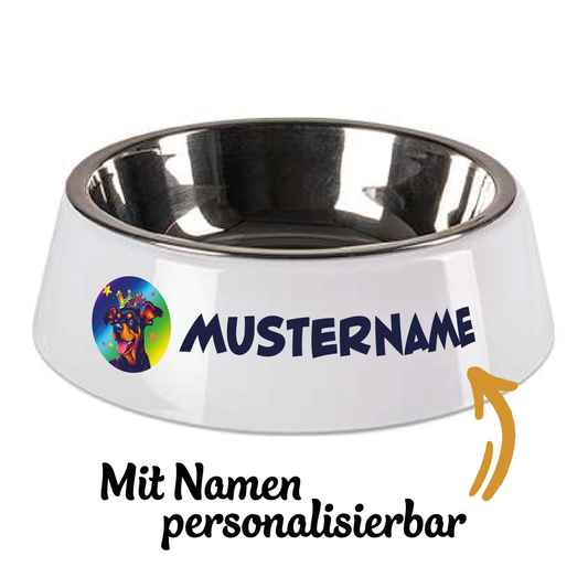 Personalisierbarer "Prince" Hundenapf mit Einsatz