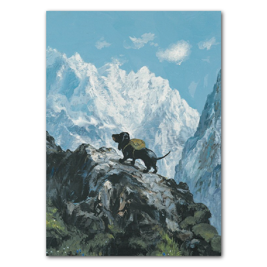 Bergdackel Postkarte