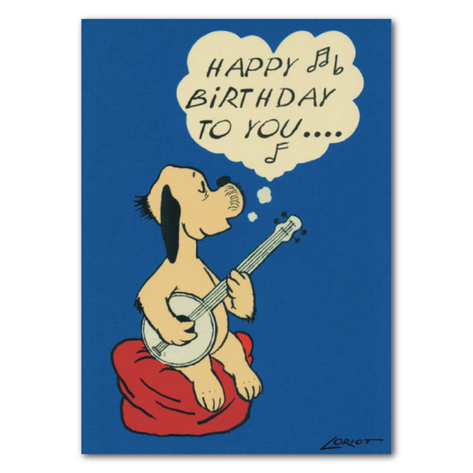 Happy Birthday Dog Postkarte