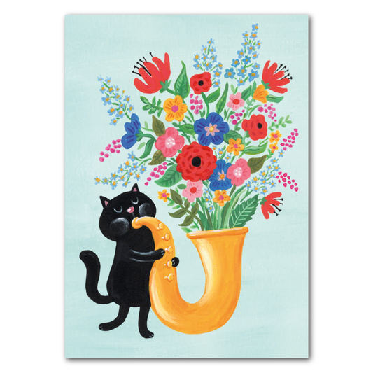 Katzenmusik Postkarte
