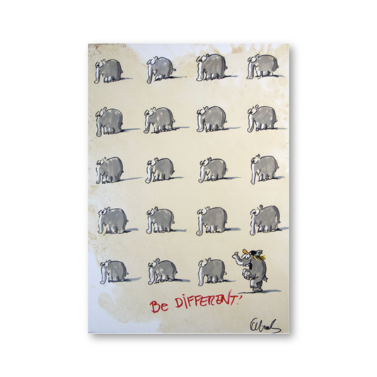 Be Different! Postkarte