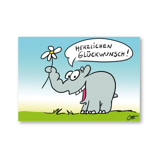 Herzlichen Glückwunsch! Postkarte