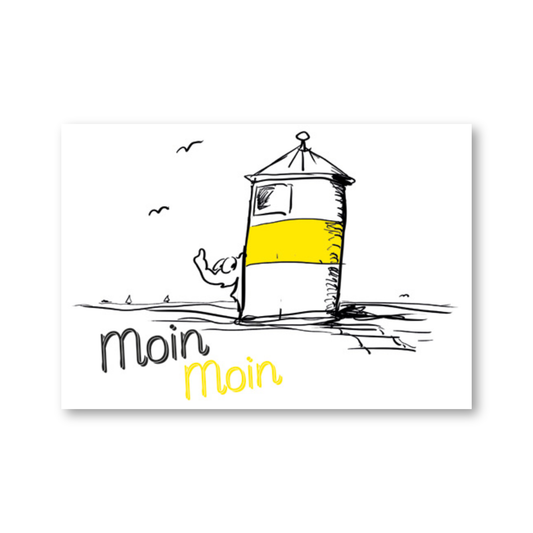 Moin moin Postkarte